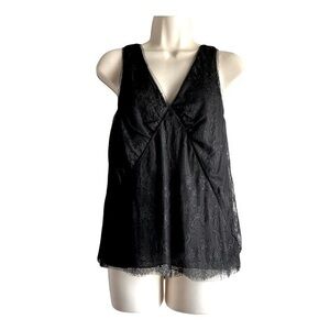J. Crew Collection Floral Lace V Neck Cami Tank Top